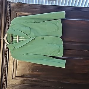 Talbots kelly Green 2 petite blazer